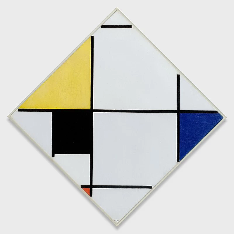 Composizione con giallo, nero, blu, rosso e grigio - Art Institute of Chicago